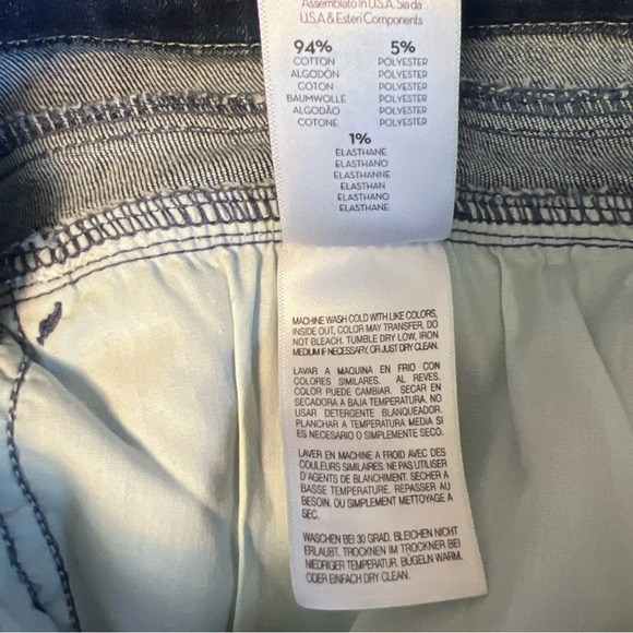 Mother Triple Stack Looker Hi Rise Tie Waist Stretch Skinny Jeans Size 31 - Picture 10 of 15